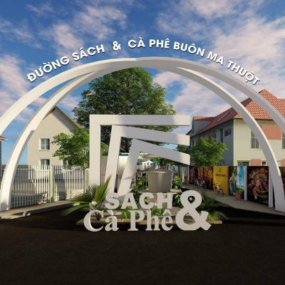 Phối cảnh Đường s&aacute;ch c&agrave; ph&ecirc; Bu&ocirc;n Ma Thuột