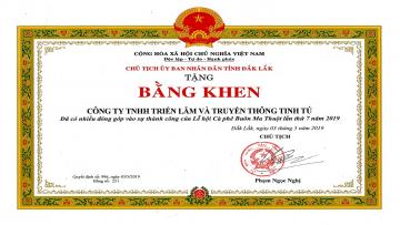 Thành tích công ty Tinh Tú đạt được qua các kỳ lễ hội