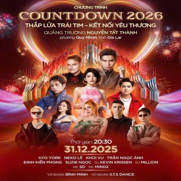 BÙNG NỔ CẢM XÚC CÙNG GIA LAI COUNTDOWN 2026: “THẮP LỬA TRÁI TIM – KẾT NỐI YÊU THƯƠNG”